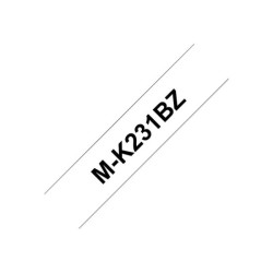 BROTHER MK231BZ cassette de bande noir sur blanc 12mm non stratifié pour P-touch 60 65 75 80 85 110