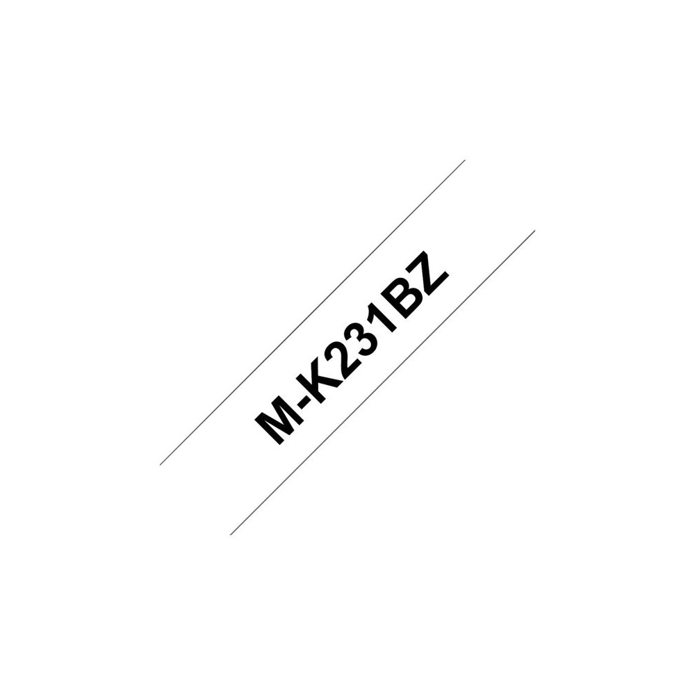 BROTHER MK231BZ cassette de bande noir sur blanc 12mm non stratifié pour P-touch 60 65 75 80 85 110