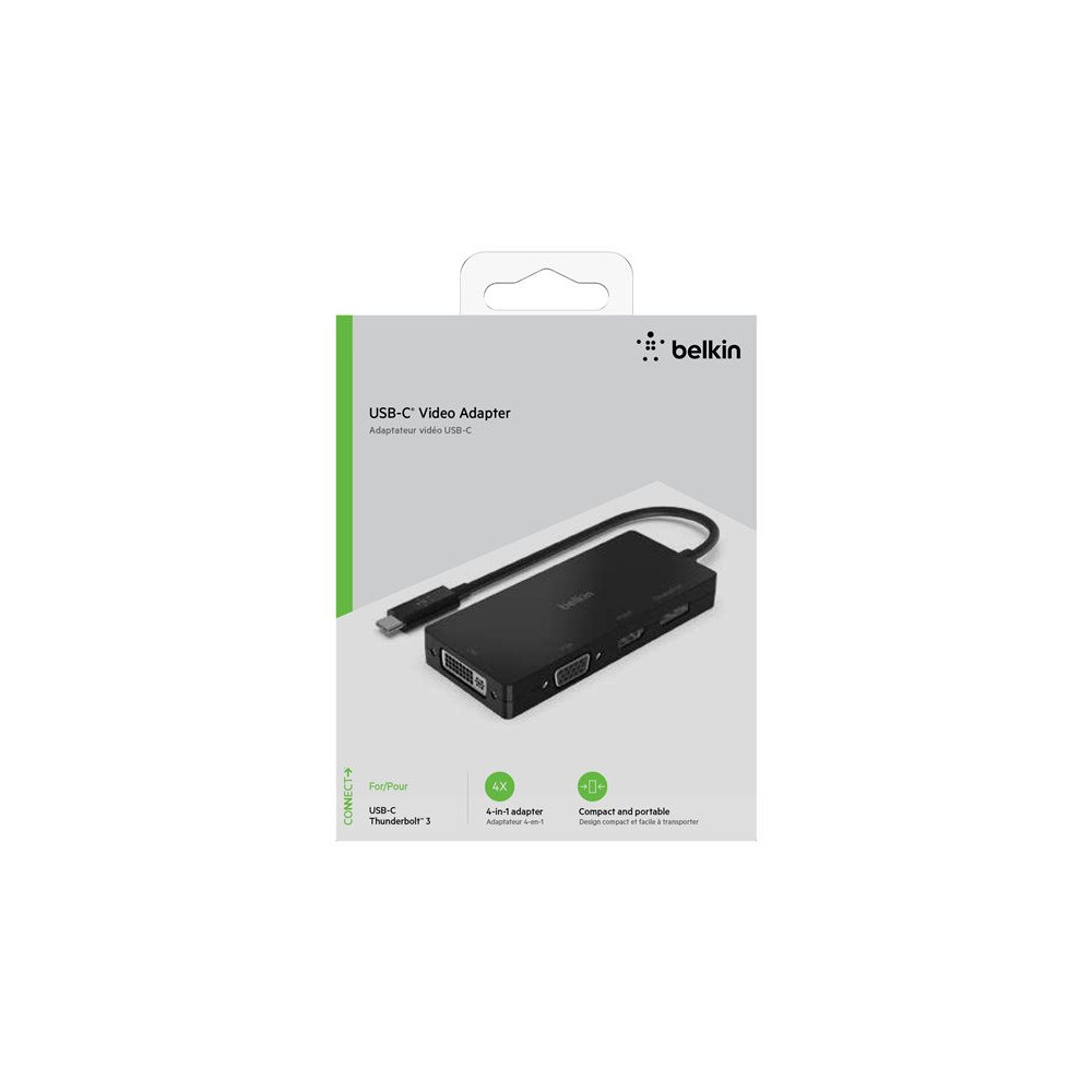 BELKIN Adaptateur USB-C vers HDMI DP DVI ou VGA