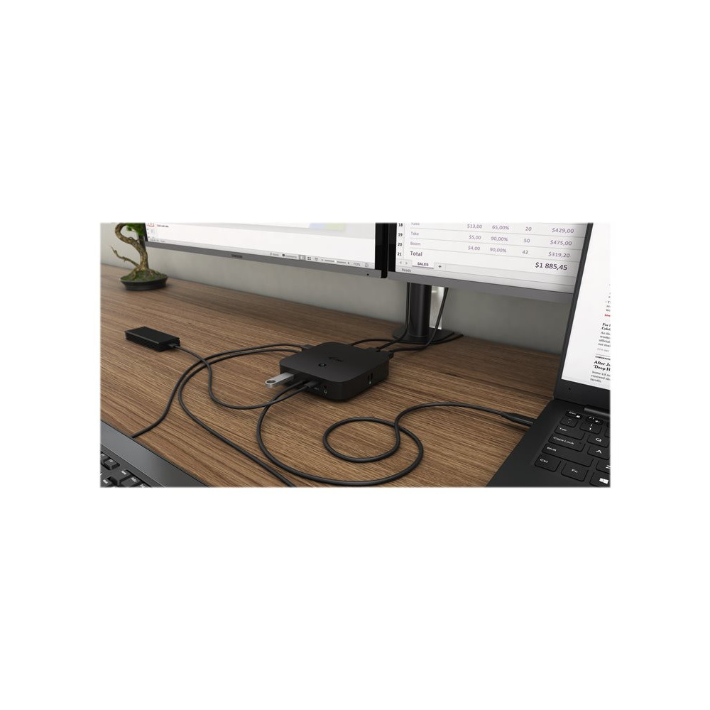 I-TEC USB-C Dual Display MST Docking Station 2xDP 1xGLAN 3xUSB 3.1 2xUSB 2.0 1xUSB-C-Data 1xAudio/Mic Jack 1x100W USB-C PD