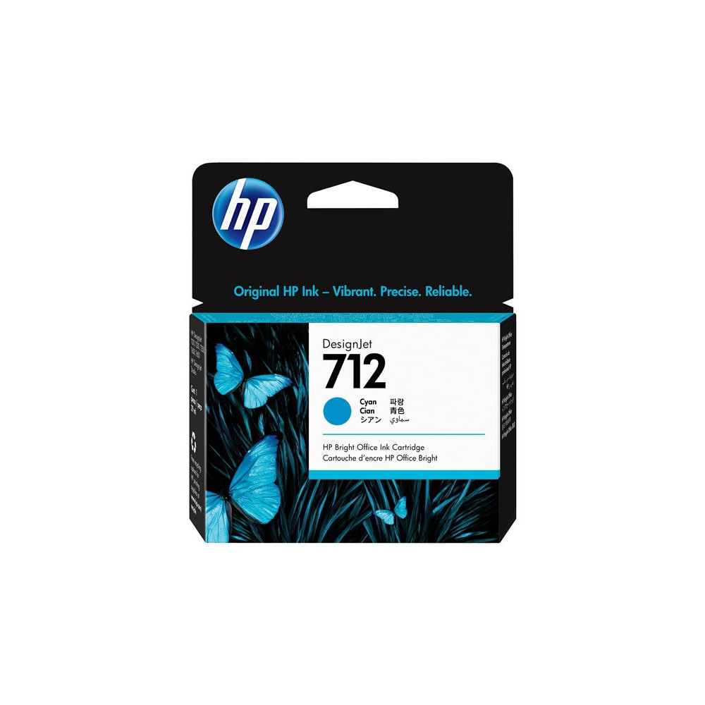 HP 712 29-ml Cyan DesignJet Ink Cartridge