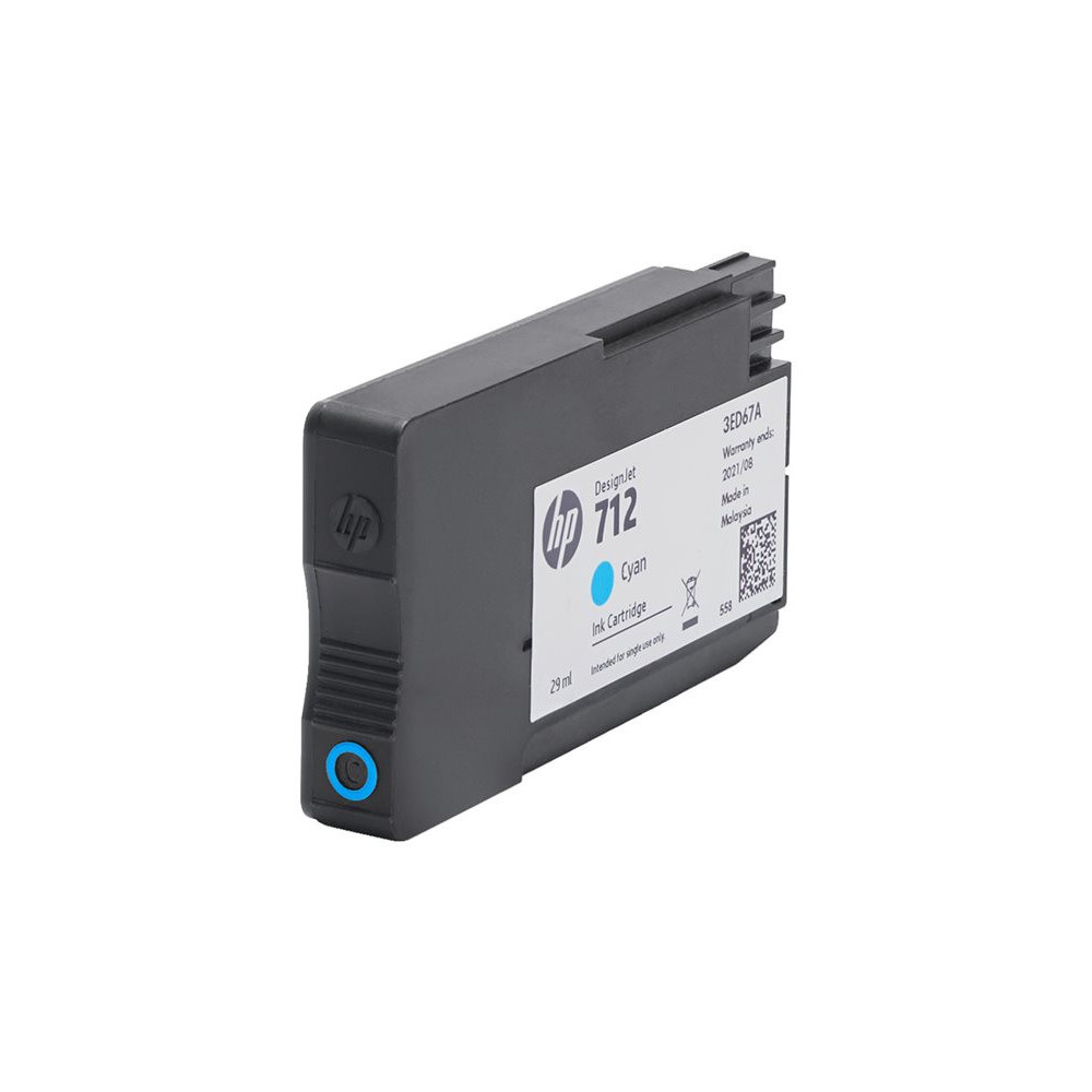 HP 712 3-Pack 29-ml Cyan DesignJet Ink Cartridge