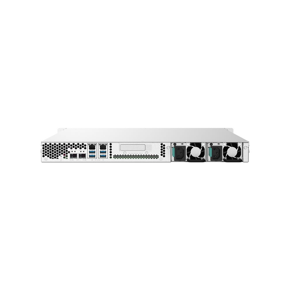 QNAP TS-432PXU-RP-2G 4-Bay rackmount NAS AL324 2Go DDR4 UDIMM RAM SATA 6Gb/s 2x 10GbE SFP+ 2x 2.5GbE 1x PCIe Gen2 x2 slot 250W