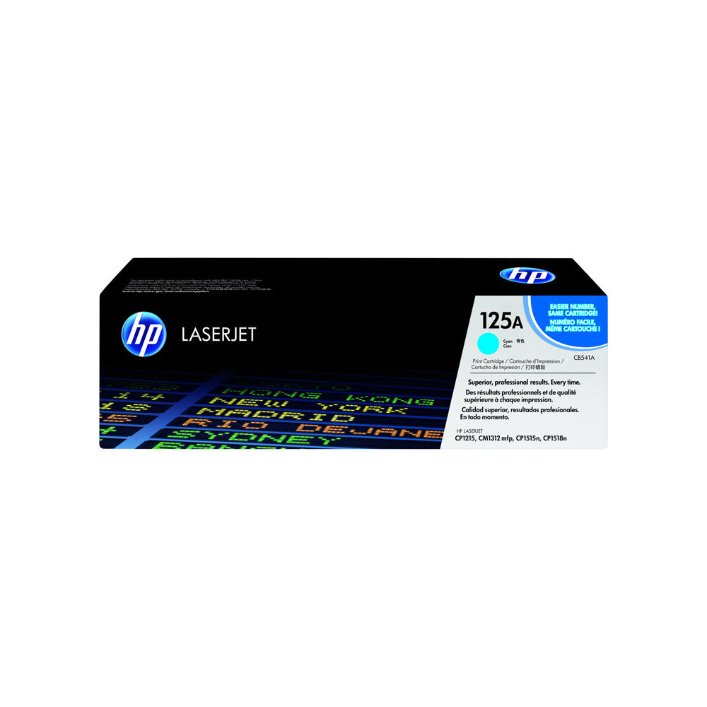 HP 125A original Colour LaserJet Toner cartridge CB541A cyan standard capacity 1.400 pages 1-pack