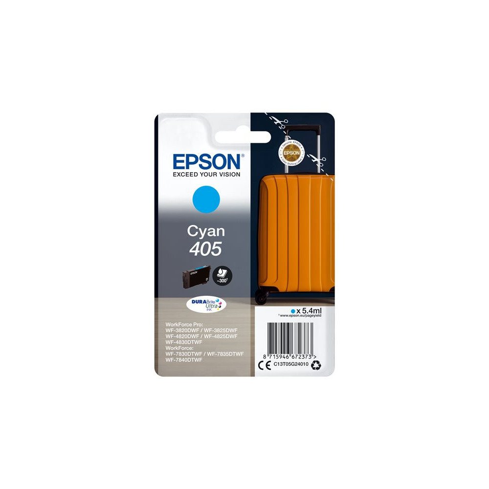 EPSON 6LB Singlepack Cyan 405 DURABrite Ultra Ink
