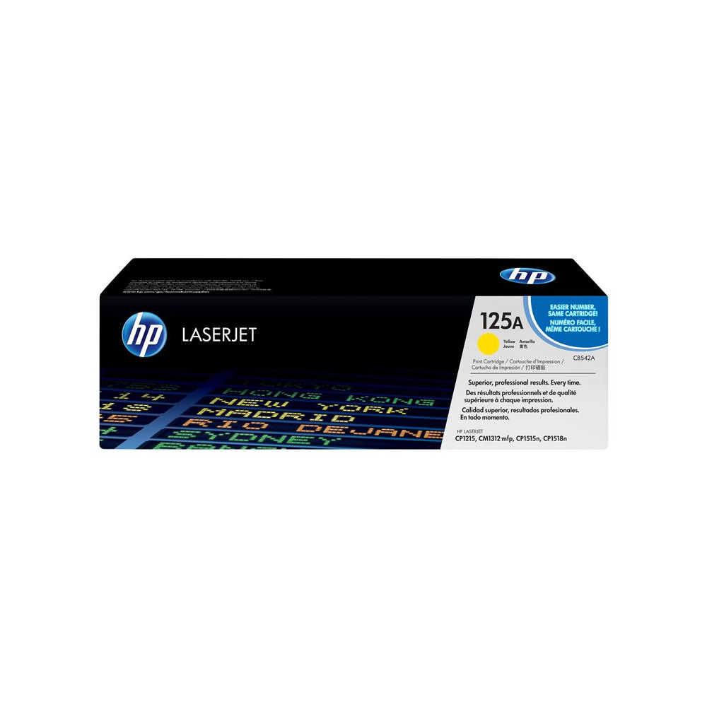 HP 125A original Colour LaserJet Toner cartridge CB542A yellow standard capacity 1.400 pages 1-pack