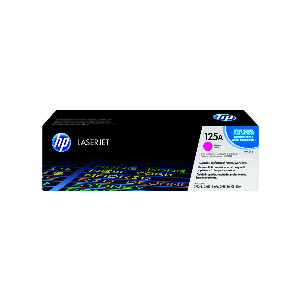 HP 125A original Colour LaserJet Toner cartridge CB543A magenta standard capacity 1.400 pages 1-pack