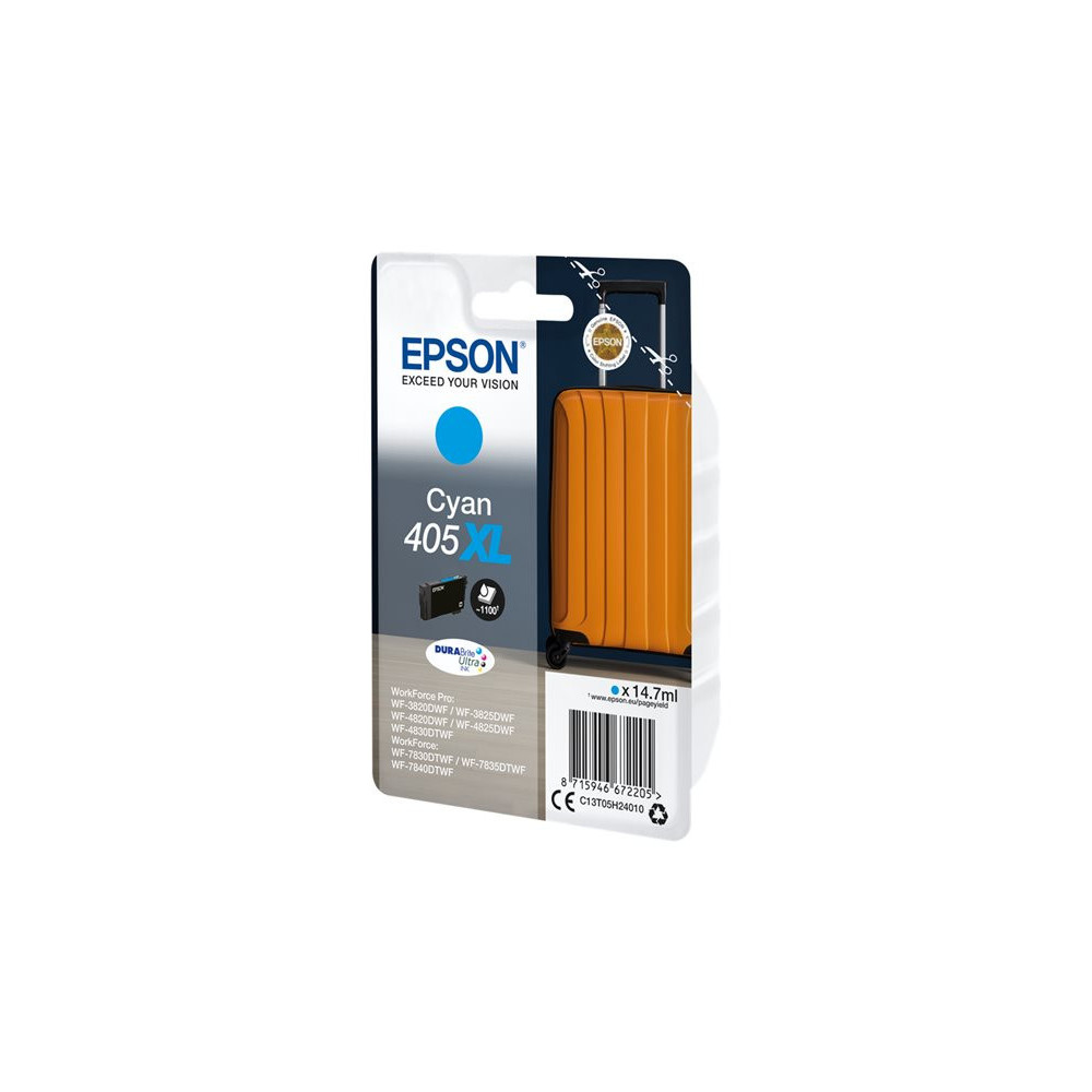 EPSON 6LB Singlepack Cyan 405XL DURABrite Ultra Ink w/s
