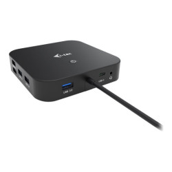 I-TEC USB-C Dual Display MST DS 2xDP 1xGLAN 3xUSB 3.1 2xUSB 2.0 1xUSB-C-DatA 1xAudio/Mic Jack 1x100W USB-C PD + Charger 112W