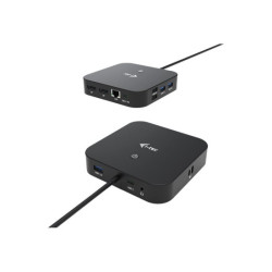 I-TEC USB-C Dual Display MST DS 2xDP 1xGLAN 3xUSB 3.1 2xUSB 2.0 1xUSB-C-DatA 1xAudio/Mic Jack 1x100W USB-C PD + Charger 112W