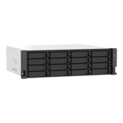 QNAP 16-bay Rackmount NAS AMD Ryzen V1000 series V1500B 4C/8T 2.2GHz 16Go DDR4 RAM 2x2.5GbE LAN optional 10GbE & M.2 NVMe/SATA