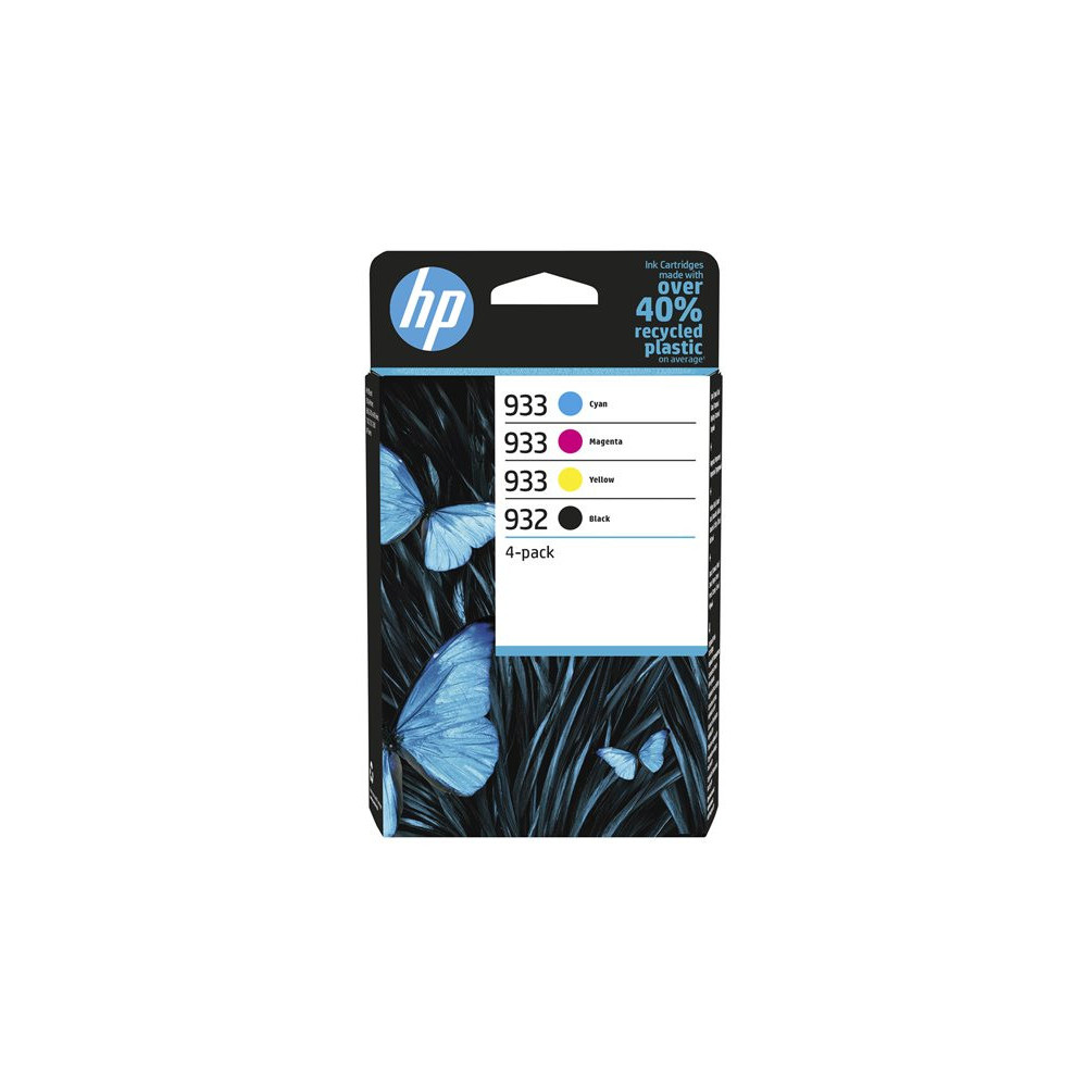 HP 932 Black 933 CMY Original Ink Cartridge 4-Pack