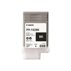 CANON PFI-102BK cartouche encre teintée noir capacité standard 130ml pack de 1