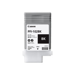 CANON PFI-102BK cartouche encre teintée noir capacité standard 130ml pack de 1