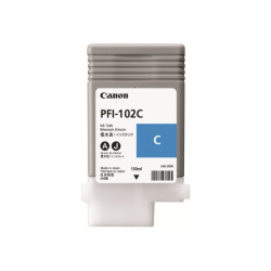 CANON PFI-102C cartouche encre teintée cyan capacité standard 130ml pack de 1