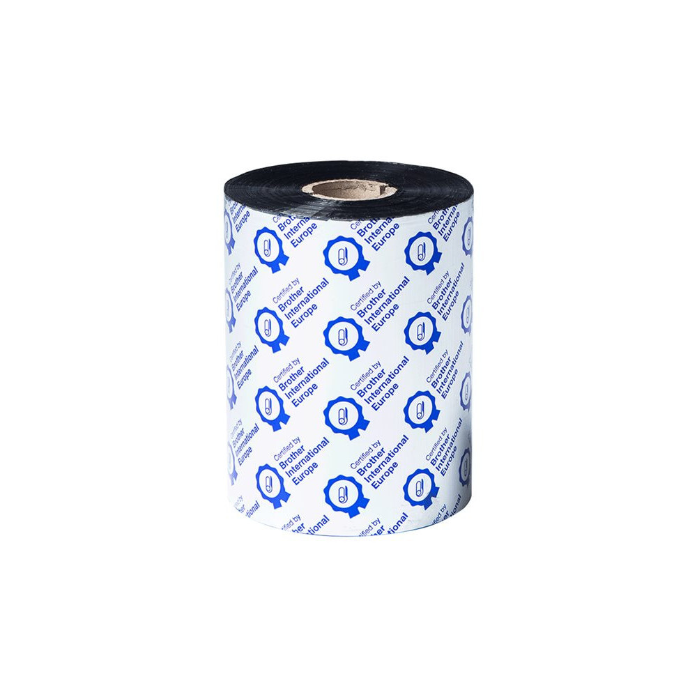 BROTHER Black ribbon Premium wax/resin 110mm x 600m Sold in 6-pack
