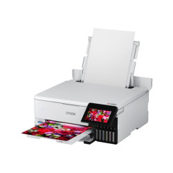 EPSON EcoTank ET-8500 MFP colour ink-jet refillable A4 16ppm print USB LAN USB host Wi-Fi white