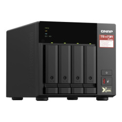 QNAP TS-473A-8G NAS AMD Ryzen Embedded V1500B 8Go SO-DIMM DDR4 4x 2.5/3.5inch SATA 6Gbps 2x M.2 2280 NVMe PCIe Gen3 x1 slots