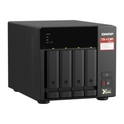 QNAP TS-473A-8G NAS AMD Ryzen Embedded V1500B 8Go SO-DIMM DDR4 4x 2.5/3.5inch SATA 6Gbps 2x M.2 2280 NVMe PCIe Gen3 x1 slots