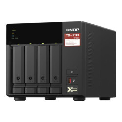 QNAP TS-473A-8G NAS AMD Ryzen Embedded V1500B 8Go SO-DIMM DDR4 4x 2.5/3.5inch SATA 6Gbps 2x M.2 2280 NVMe PCIe Gen3 x1 slots