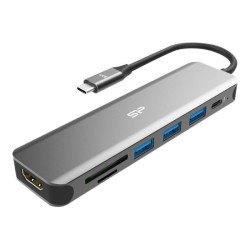 SILICON POWER Boost SU20 Docking station 7in1 USB USB-C HDMI SD card