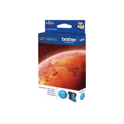 BROTHER LC-1100 cartouche d encre cyan haute capacité 16ml 750 pages pack de 1