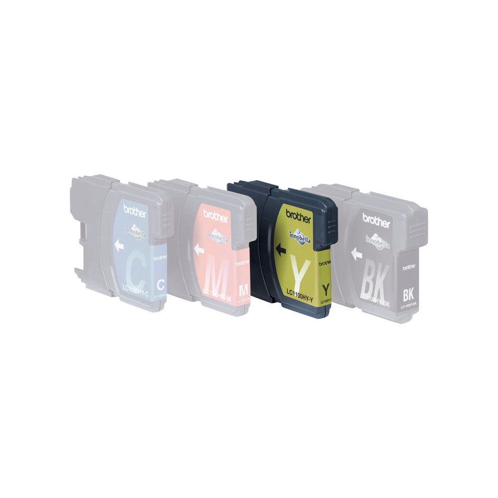 BROTHER LC-1100 cartouche d encre jaune haute capacité 16ml 750 pages pack de 1