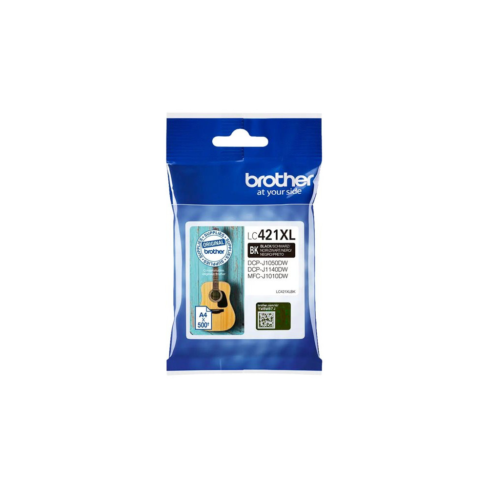 BROTHER 500-page high capacity Black ink cartridge for DCP-J1050DW MFC-J1010DW and DCP-J1140DW