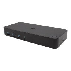 I-TEC USB 3.0/USB-C/Thunderbolt 3x 4K Docking Station 3xHDMI 2xDP GLAN 2xUSB-C 2xUSB 3.0 3.5mm Combo Audio/Mic PD 100W
