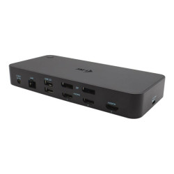 I-TEC USB 3.0/USB-C/Thunderbolt 3x 4K Docking Station 3xHDMI 2xDP GLAN 2xUSB-C 2xUSB 3.0 3.5mm Combo Audio/Mic PD 100W