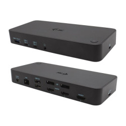 I-TEC USB 3.0/USB-C/Thunderbolt 3x 4K Docking Station 3xHDMI 2xDP GLAN 2xUSB-C 2xUSB 3.0 3.5mm Combo Audio/Mic PD 100W