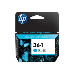 HP 364 original Ink cartridge CB318EE BA1 cyan standard capacity 3ml 300 pages 1-pack with Vivera Ink cartridge