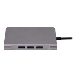 URBAN FACTORY Hubee Plus USB-C Mobile Station RJ45 Gigabit HDMI 4K VGA HD 3xUSB-A 3.1 of 10gbps 100Watts
