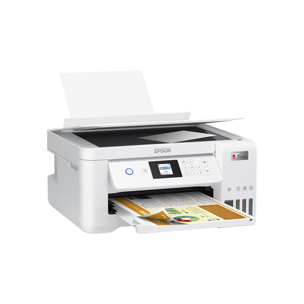 EPSON EcoTank ET-2856 MFP colour ink-jet refillable A4 10.5ppm print 100 sheets USB Wi-Fi white