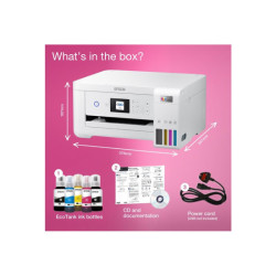 EPSON EcoTank ET-2856 MFP colour ink-jet refillable A4 10.5ppm print 100 sheets USB Wi-Fi white