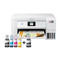 EPSON EcoTank ET-2856 MFP colour ink-jet refillable A4 10.5ppm print 100 sheets USB Wi-Fi white