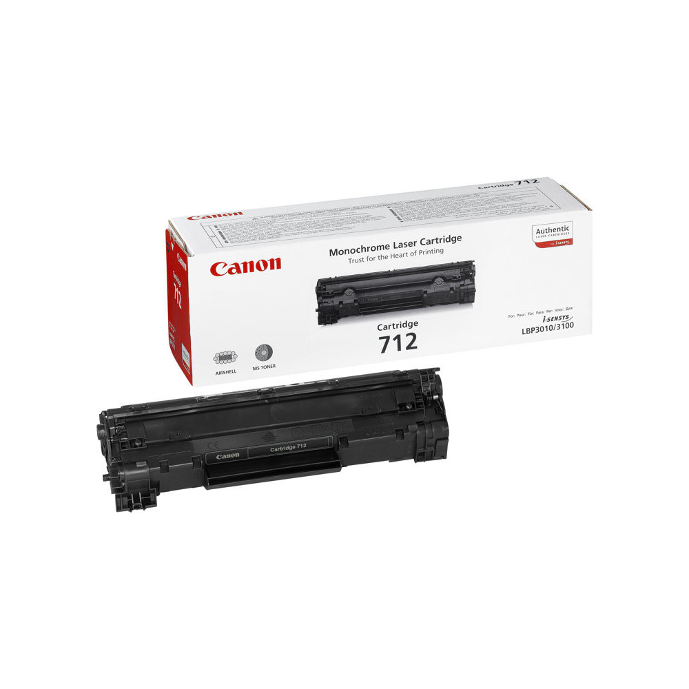 CANON 712 cartouche de toner noir capacité standard 1.500 pages pack de 1
