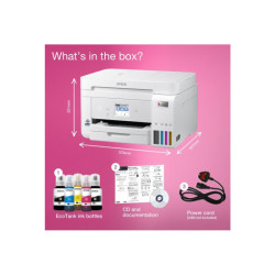 EPSON EcoTank ET-4856 MFP colour ink-jet refillable A4 15.5ppm print 250 sheets USB LAN Wi-Fi white
