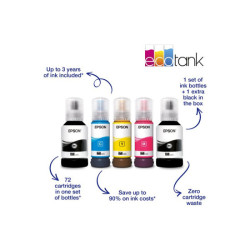 EPSON EcoTank ET-4856 MFP colour ink-jet refillable A4 15.5ppm print 250 sheets USB LAN Wi-Fi white