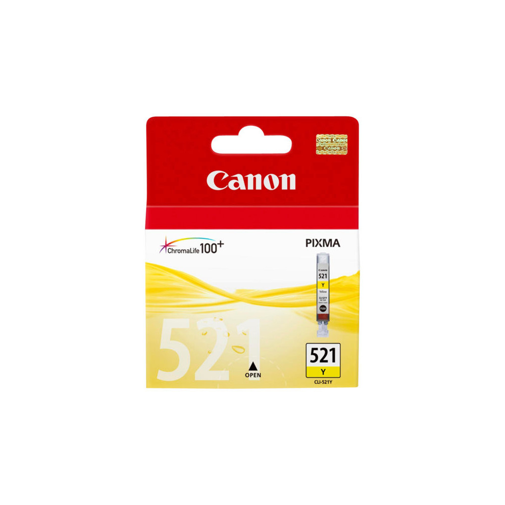 CANON 1LB CLI-521Y ink cartridge yellow standard capacity 9ml 510 pages 1-pack
