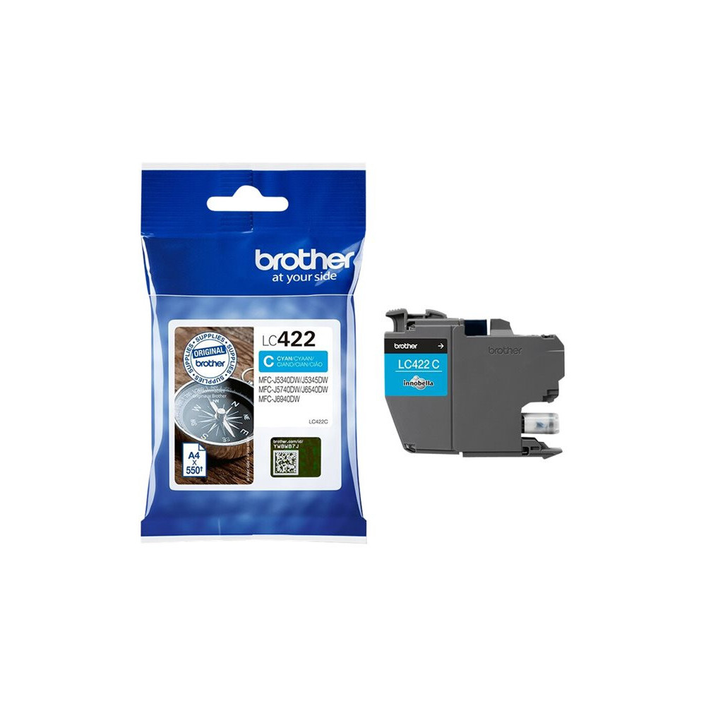 BROTHER LC422C Ink Cartridge For BH19M/B Compatible with MFC-J5340DW MFC-J5740DW MFC-J6540DW MFC-J6940DW 550 pages