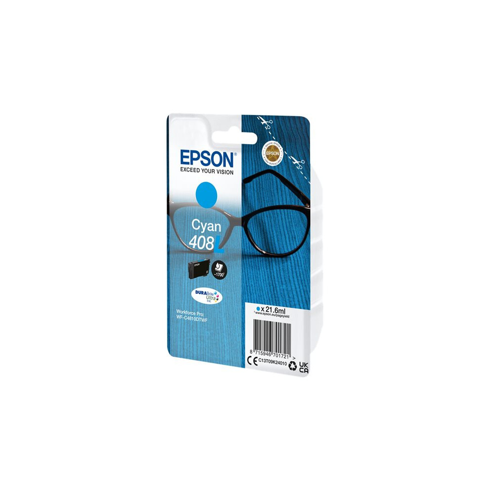 EPSON 6LB 408L Spectacles DURABrite Ultra Single Cyan Ink