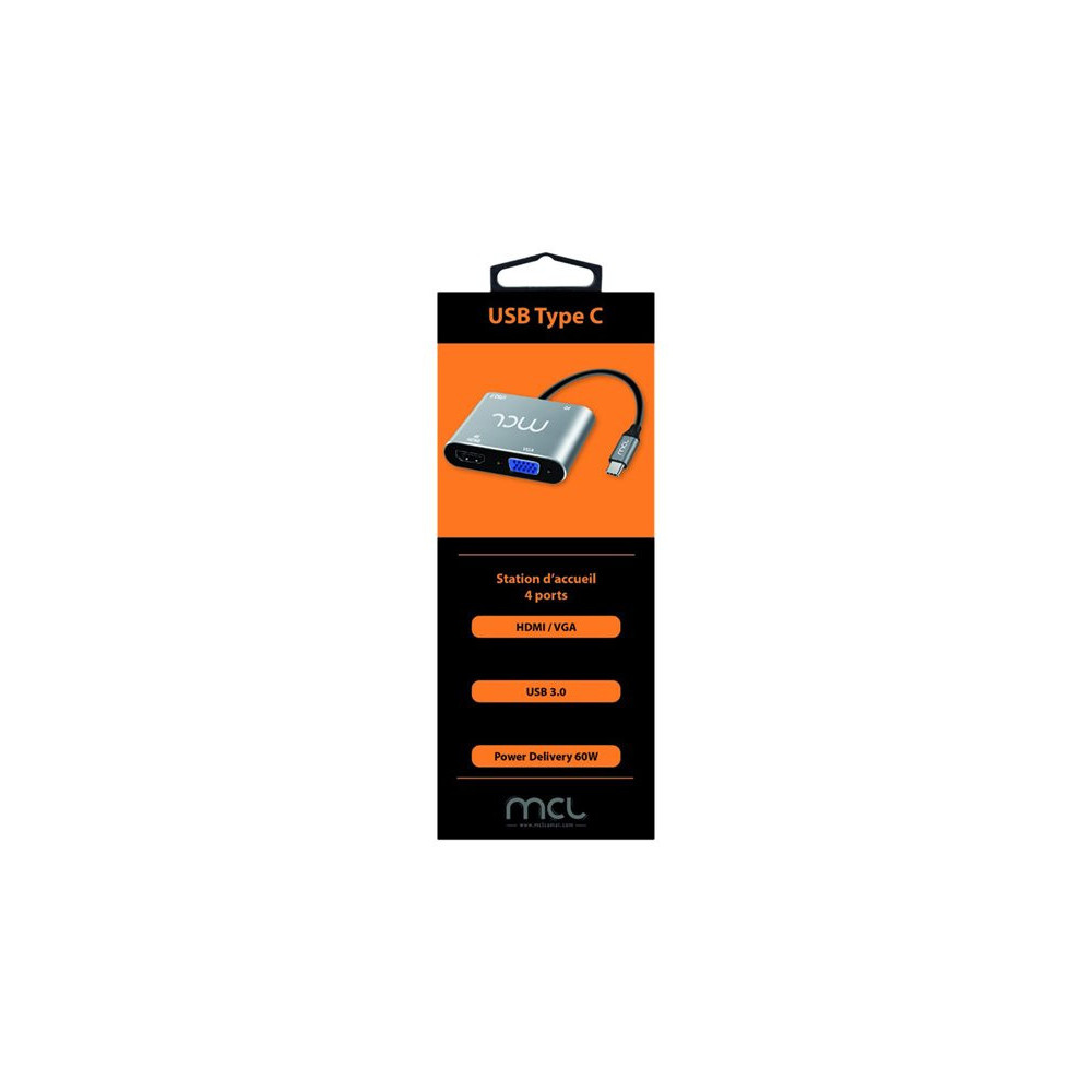 MCL Docking station Type C to HDMI VGA USB Power Delivery