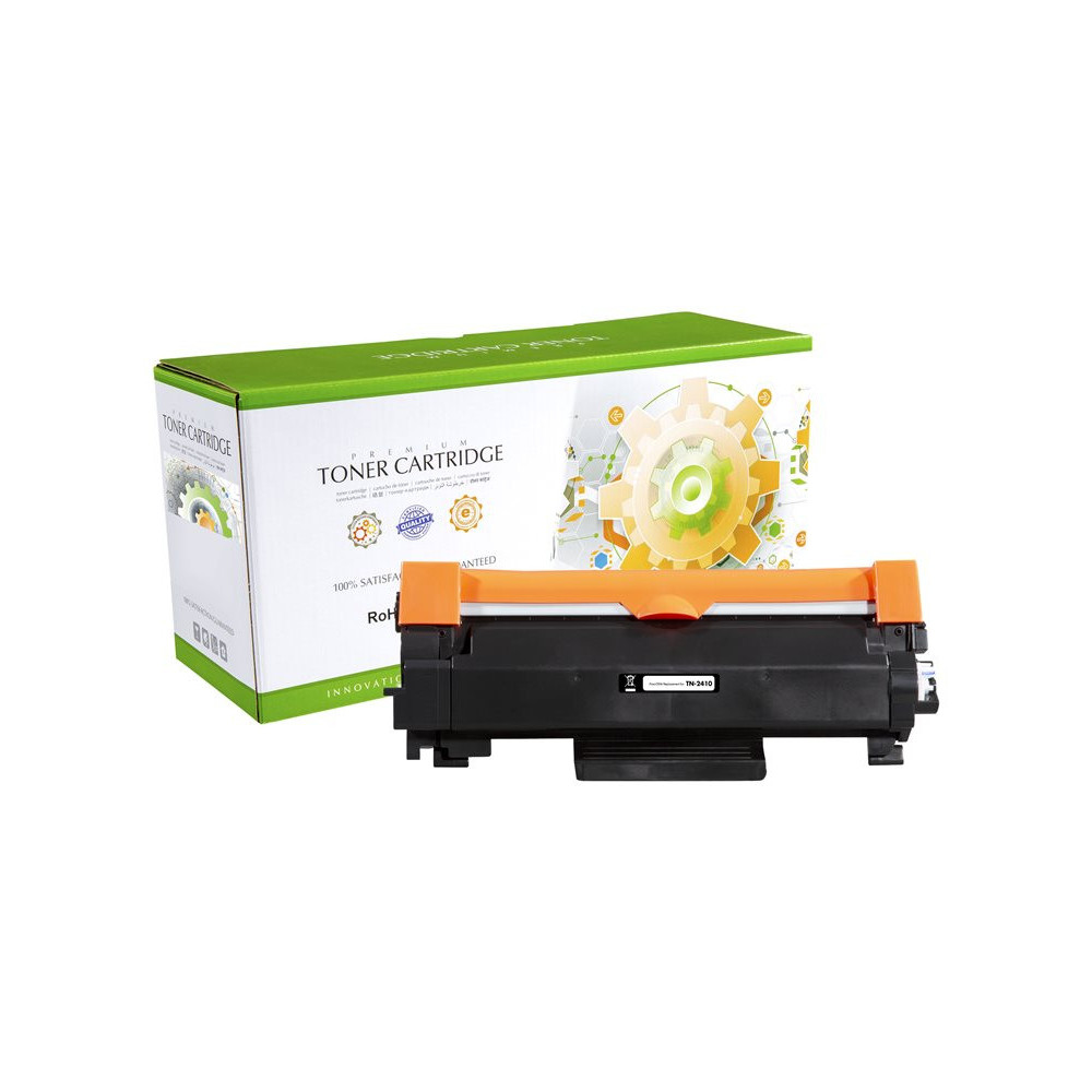 STATIC Toner cartridge compatible with Brother TN-2410BK black remanufactured 1.200 pages