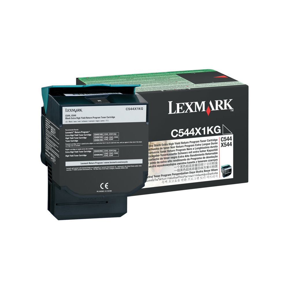 LEXMARK C544, X544 cartouche de toner noir très haute capacité 6.000 pages pack de 1 retour programme redeal.fr