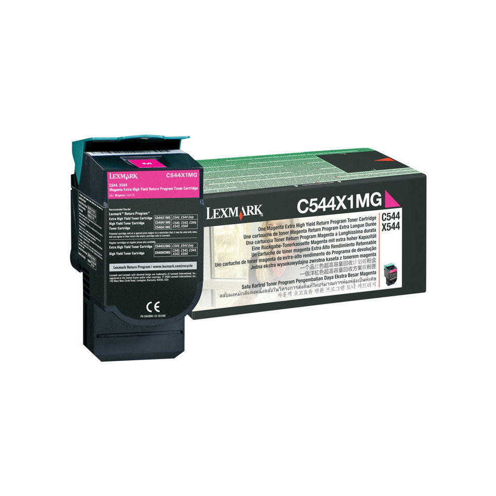 LEXMARK C54X, X54x cartouche de toner magenta très haute capacité 4.000 pages pack de 1 retour programme redeal.fr