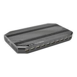 EATON TRIPPLITE 10Port USB Charging Station with Adjustable Storage 12V 8A 96W USB Charger Output Schuko Power Cord