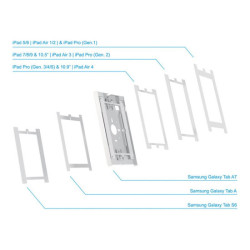 NEOMOUNTS wall mountable & VESA 75x75 tablet casing for Apple iPad PRO Air & Samsung Galaxy Tab