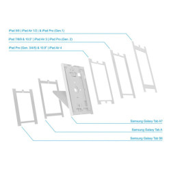 NEOMOUNTS desk stand and wall mountable lockable tablet casing for Apple iPad PRO Air & Samsung Galaxy Tab