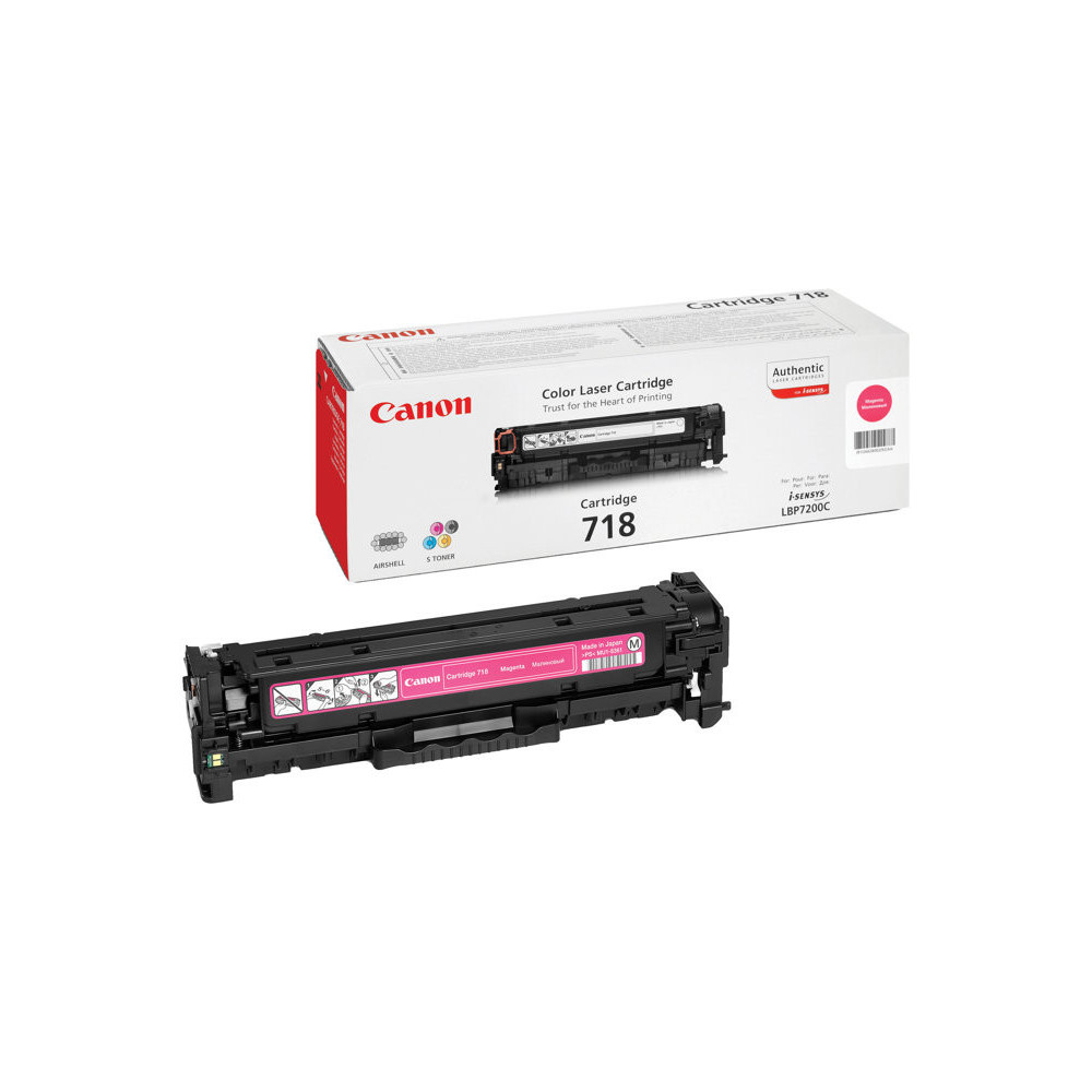 CANON 718 cartouche de toner magenta capacité standard 2.900 pages pack de 1 redeal.fr